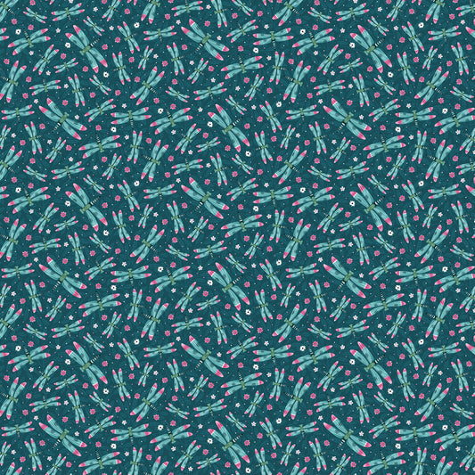 Tropical Menagerie Dragonflies Fabric - By the yard
