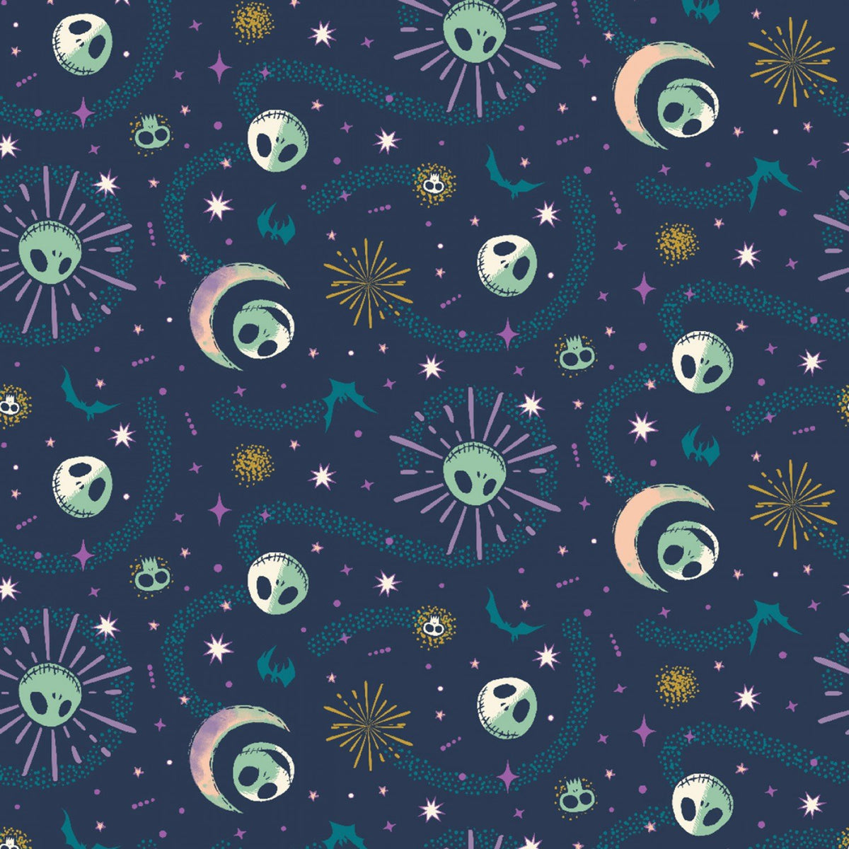 Disney The Nightmare Before Christmas Celestial Jack Fabric by the Yard - 77303-A620710