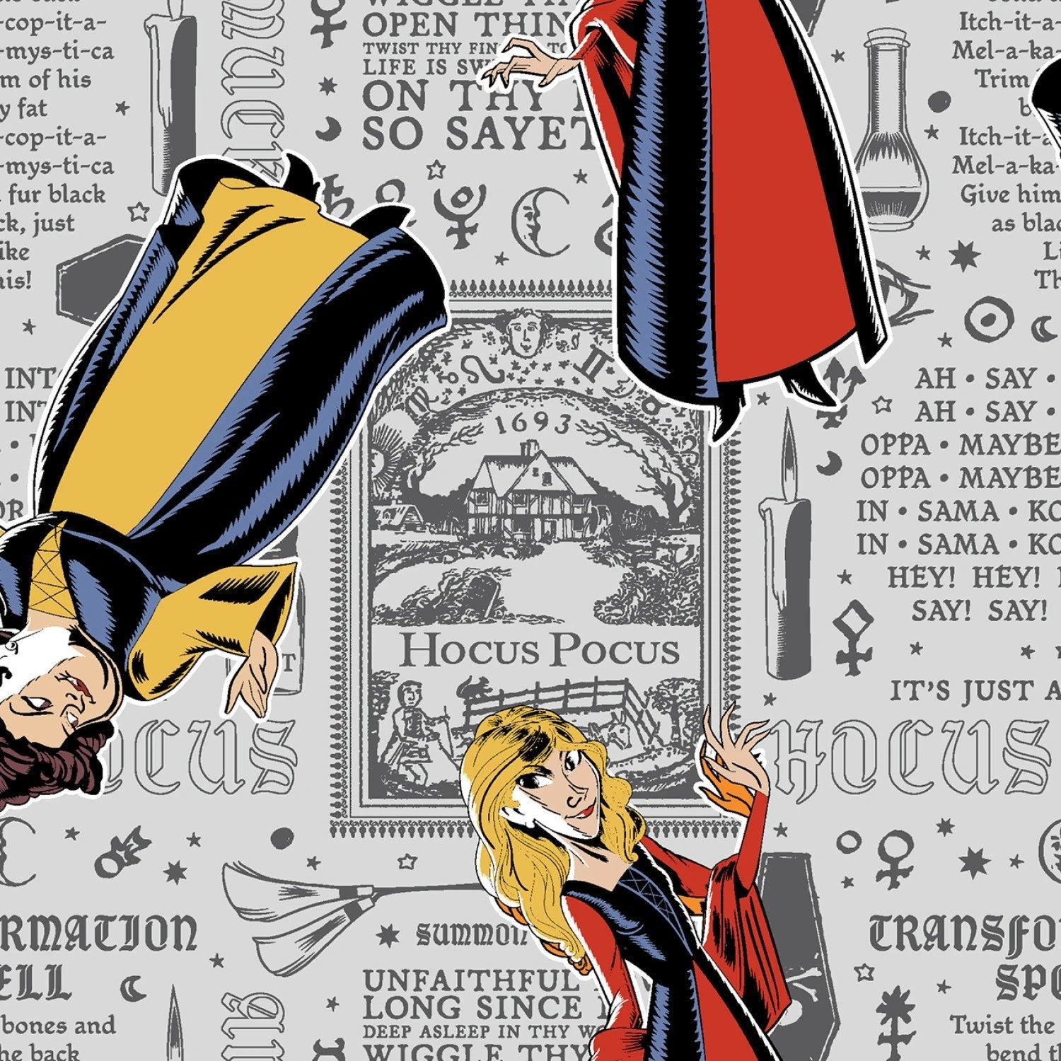 Disney Hocus Pocus Newsprint Fabric by the Yard - 77411-A620210