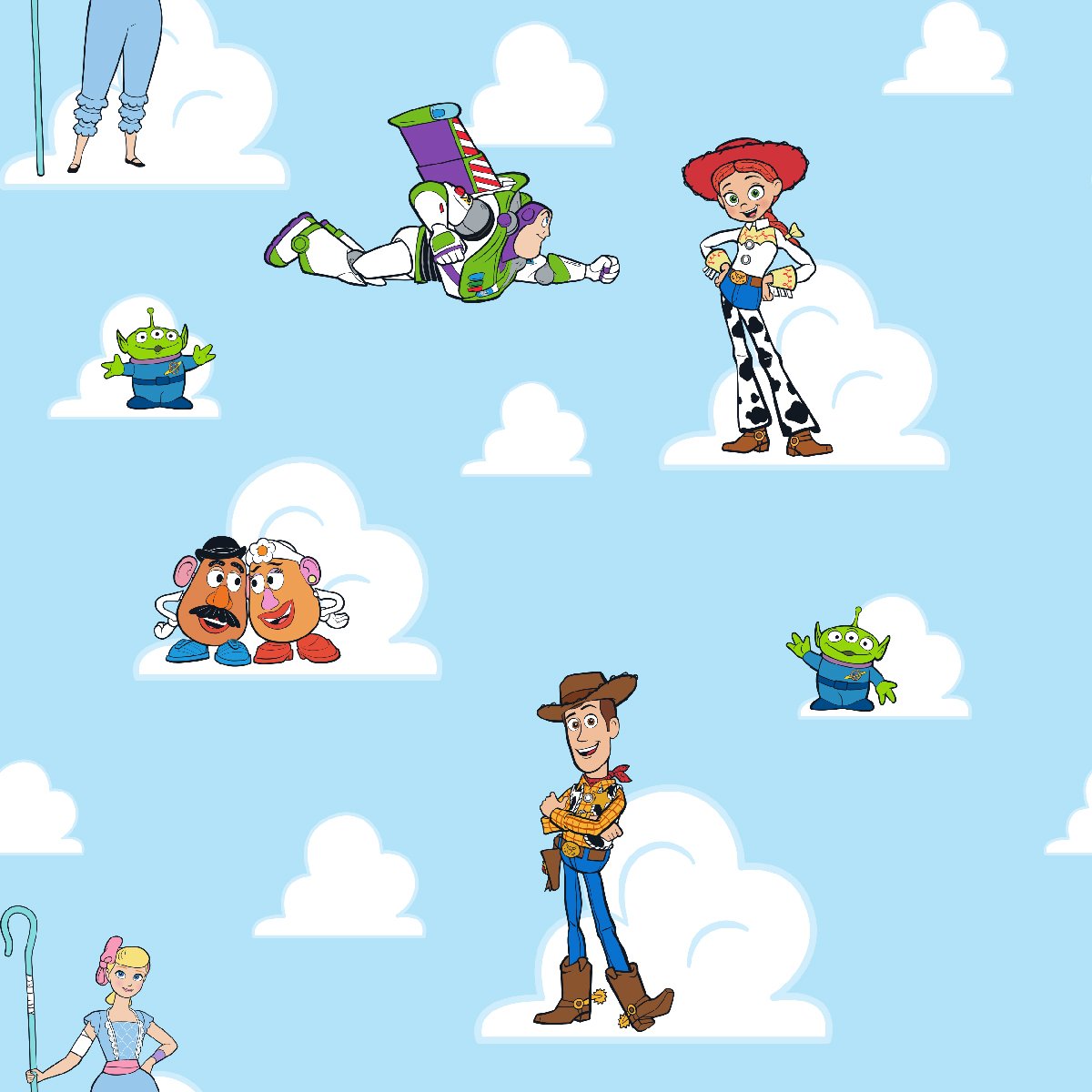 Disney Toy Story Friends Sketch Fabric by the Yard - 77696-A62078