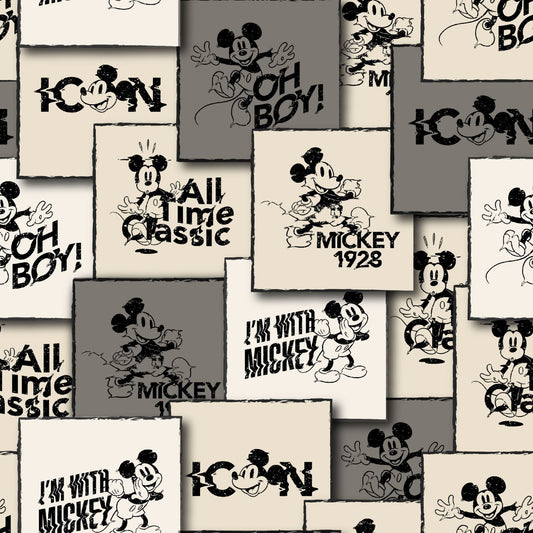 Disney Mickey Squares - By the yard