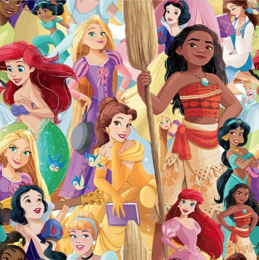 Disney Princesses Packed Fabric - By the yard