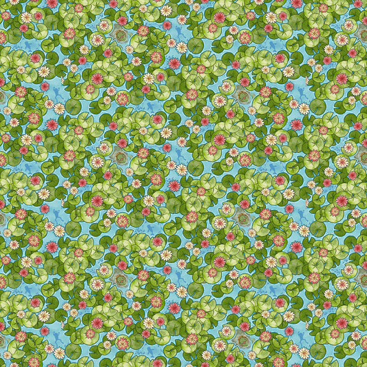 River Romp Lily Pads Allover Fabric - By the yard