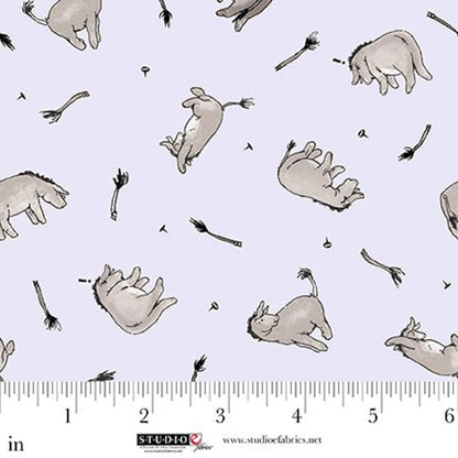 Classic Winnie the Pooh Eeyore Donkey Fabric - By the yard