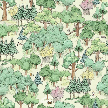 Classic Winnie the Pooh Forest Fabric - By the yard