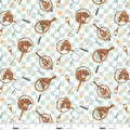 Bathing Bonnies Mirrors Ginger and Mint Fabric by Beth Reed for Studio E Fabrics