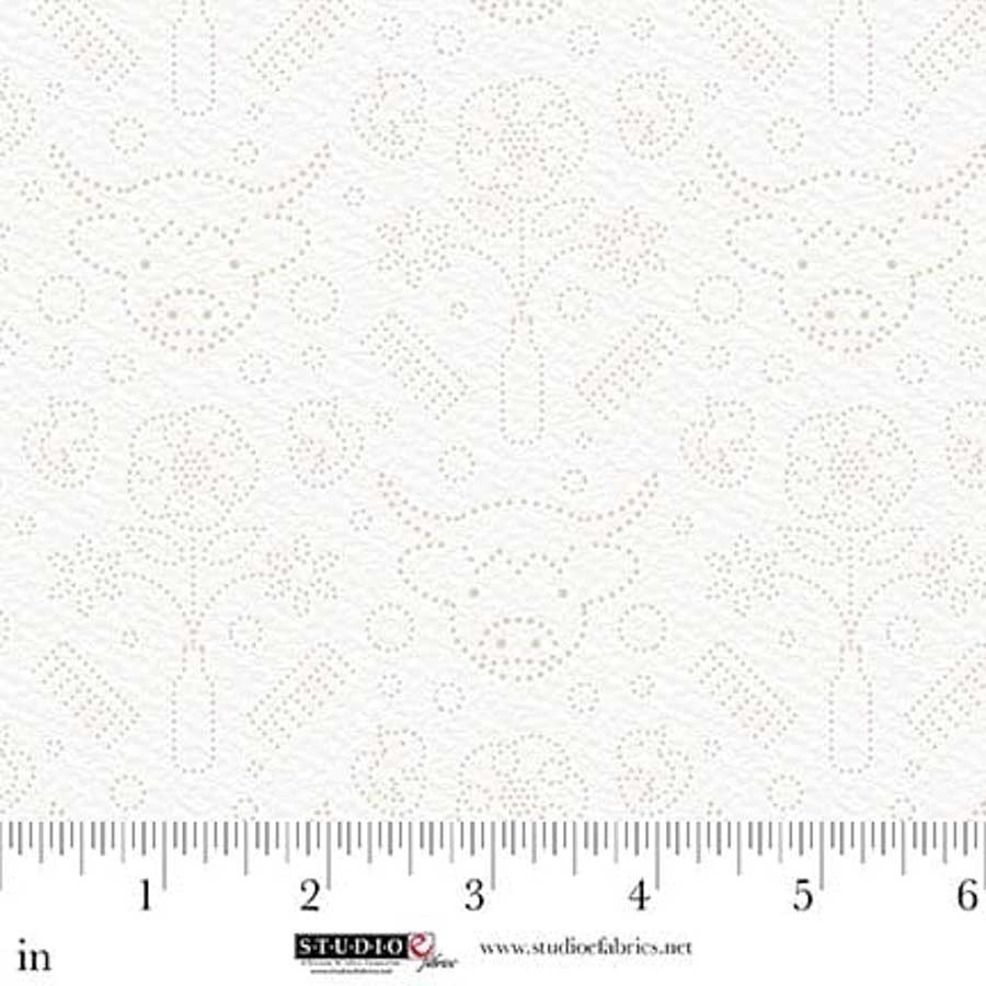 Bathing Bonnies Square to Spare Cream Fabric by Beth Reed for Studio E Fabrics