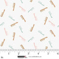Bathing Bonnies Combs Cream Fabric by Beth Reed for Studio E Fabrics