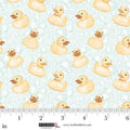 Bathing Bonnies Duckies Mint Fabric by Beth Reed for Studio E Fabrics