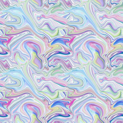 Unicorns Marble Multi Fabric - By the yard