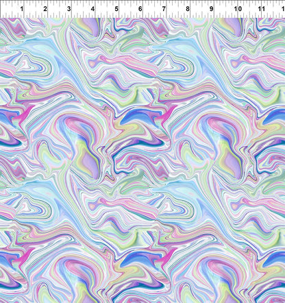 Unicorns Marble Multi Fabric - By the yard