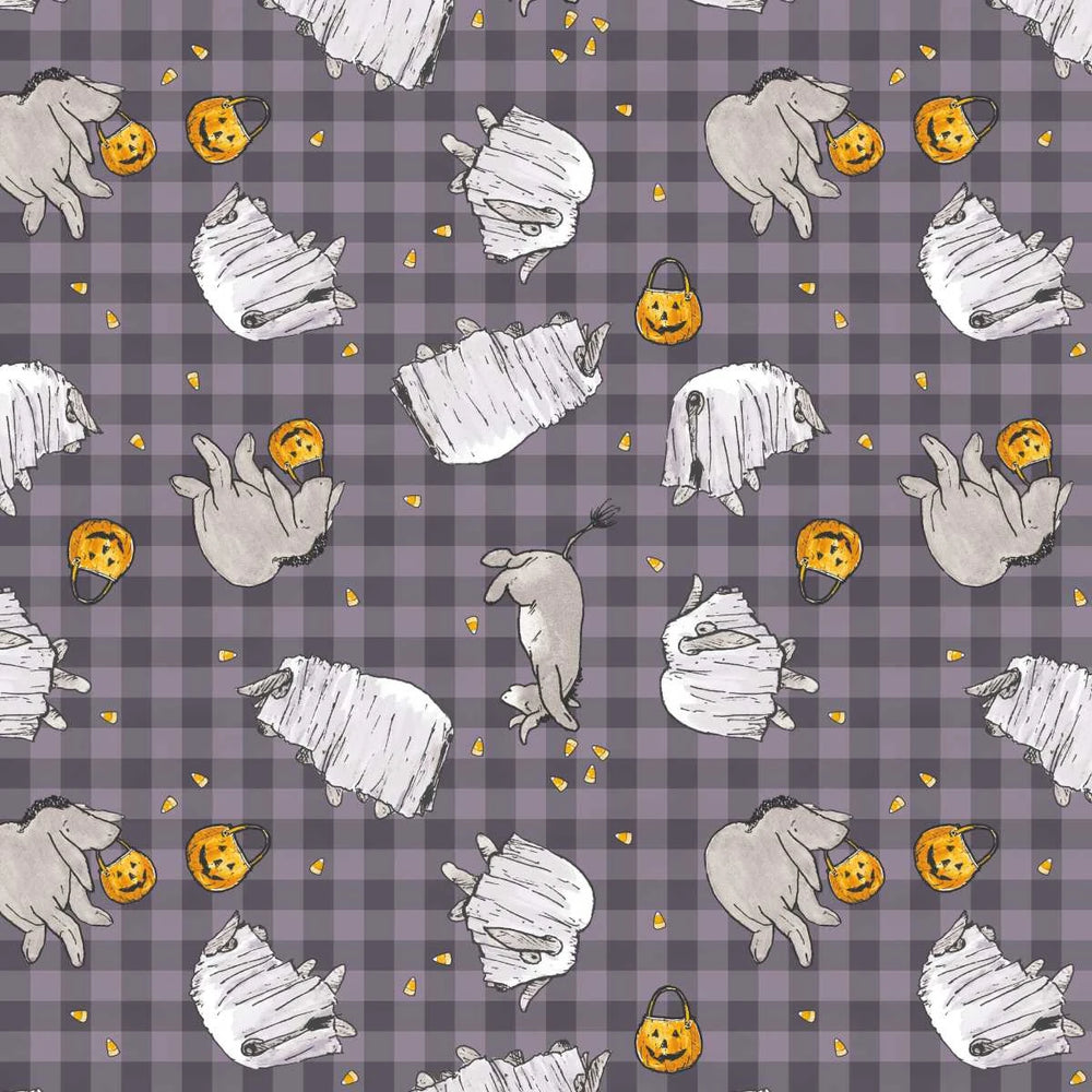 Haunted Acre Wood Ghosts Purple Fabric - 9138-59