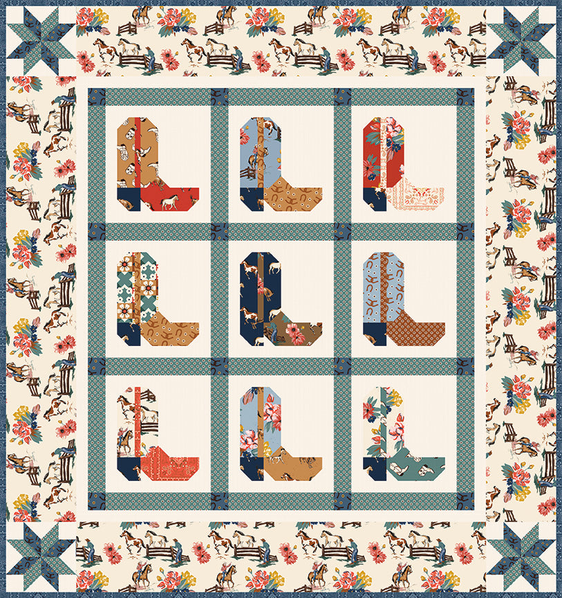 Free Wild Rose A Cowgirl's Dream Quilt Pattern – Keeper of the Scissors