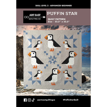 Art East Puffin Star Quilt Pattern