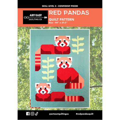 Art East Red Pandas Quilt Pattern