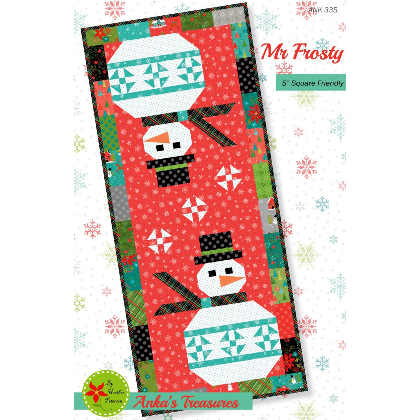 Anka's Treasures Mr Frosty Table Runner Pattern