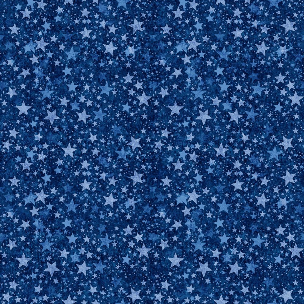 American Freedom Stars Blue Fabric - By the yard