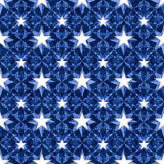 American Freedom Quilty Blue Fabric - By the yard