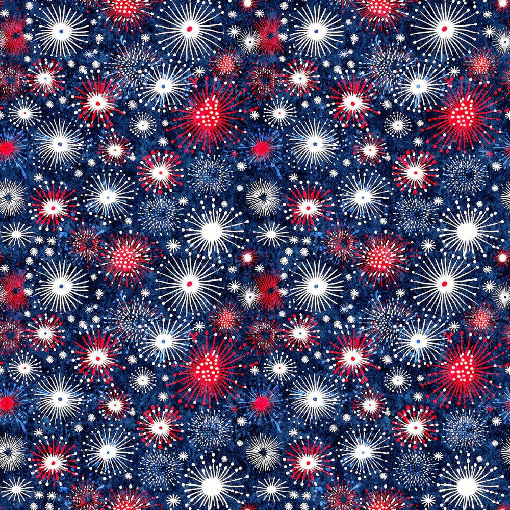 American Freedom Fireworks Multi Fabric
