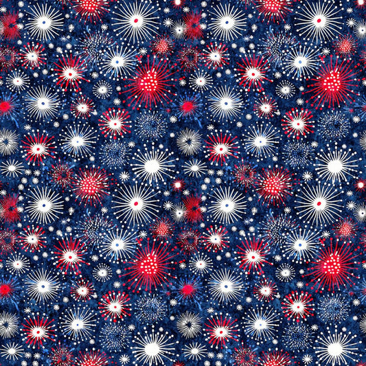 American Freedom Fireworks Multi Fabric - By the yard