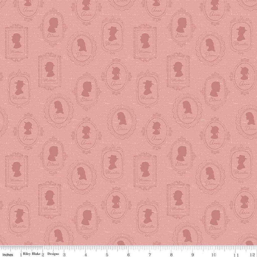 Anne of Green Gables Silhouettes Rose Fabric