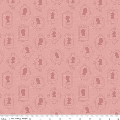 Anne of Green Gables Silhouettes Rose Fabric - By the yard