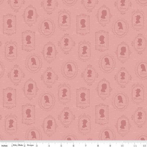 Anne of Green Gables Silhouettes Rose Fabric