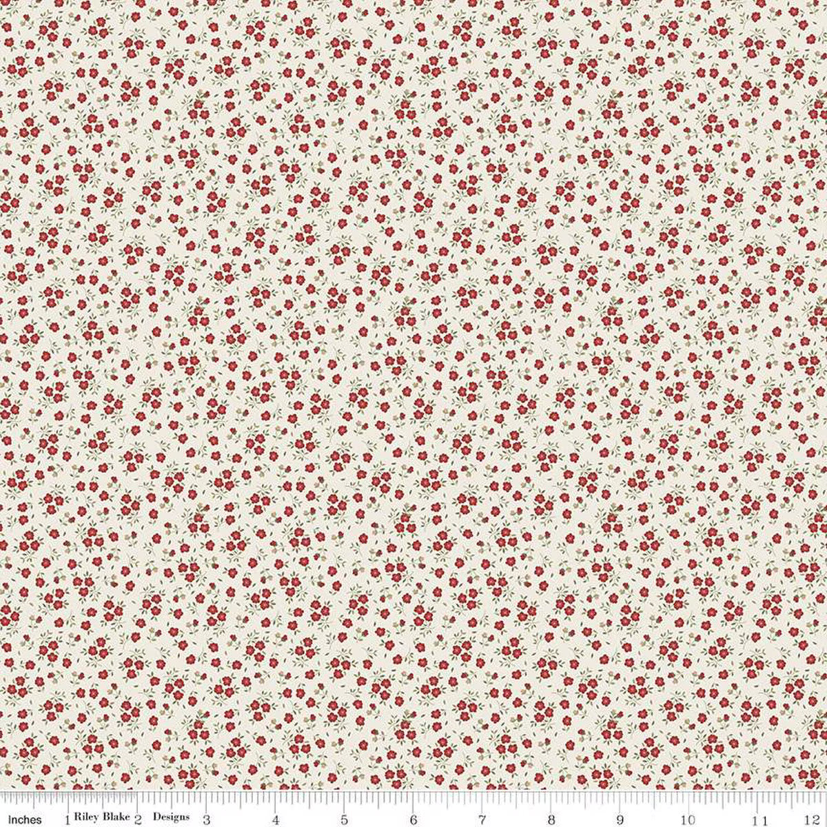 Anne of Green Gables Ditsy Red Fabric - By the yard