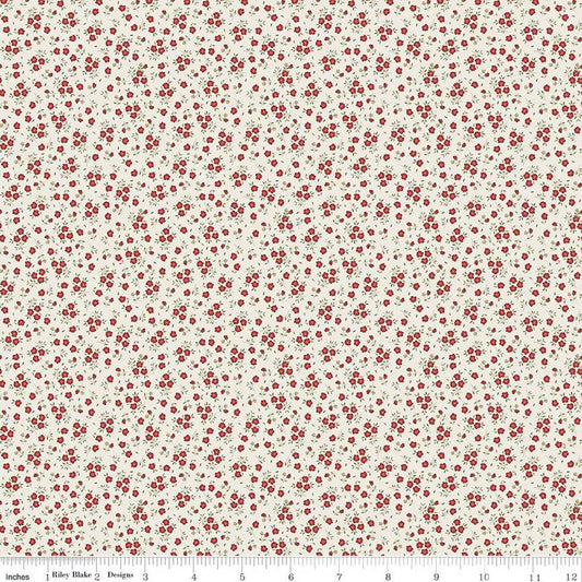 Anne of Green Gables Ditsy Red Fabric - By the yard