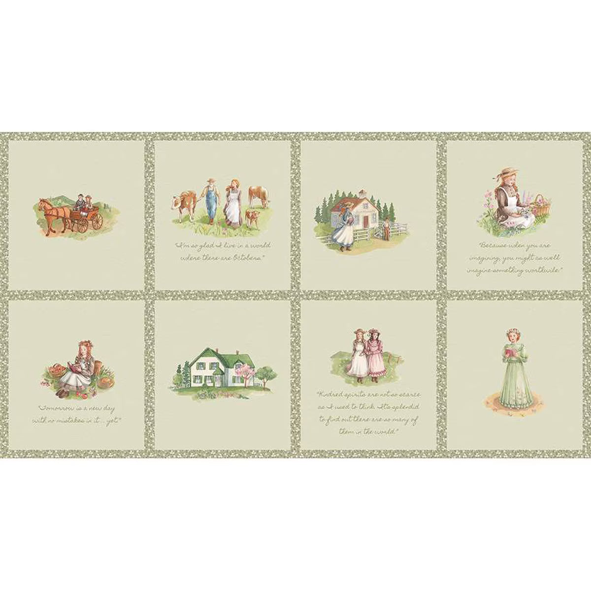 Anne of Green Gables Fabric Panel