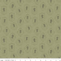 Anne of Green Gables Silhouettes Green Fabric