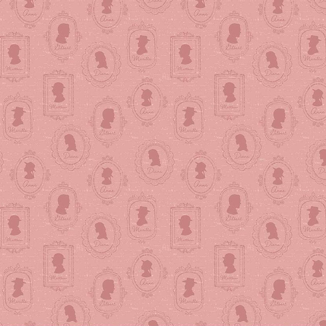 Anne of Green Gables Silhouettes Rose Fabric