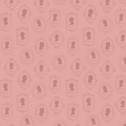Anne of Green Gables Silhouettes Rose Fabric - By the yard