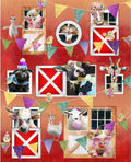 Back to the Farm Fabric Barnyard Friends Panel 36in