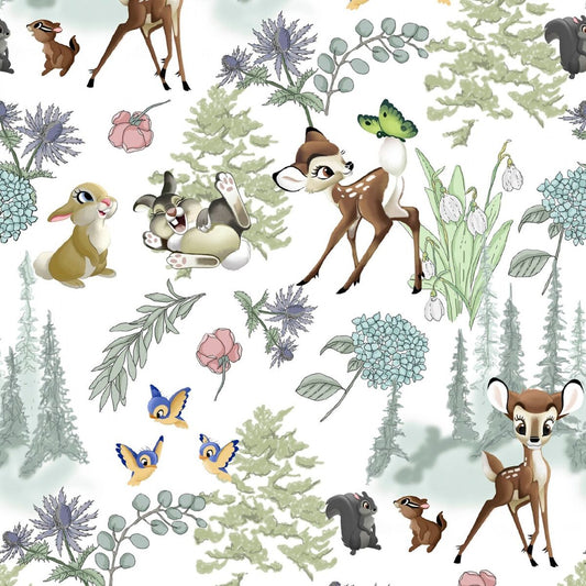 Disney Bambi & Friends Fabric - By the yard