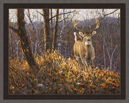 Backwoods Runner Deer Fabric Panel