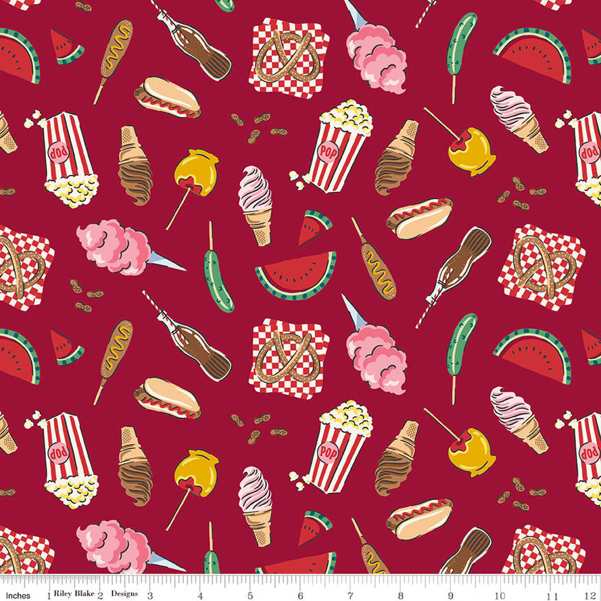 Best in Show Treats Red Fabric