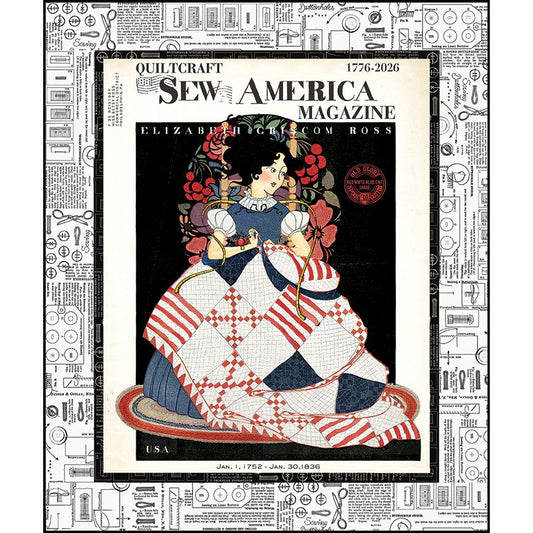 Free Sew America Betsy Ross Main Panel Quilt Pattern