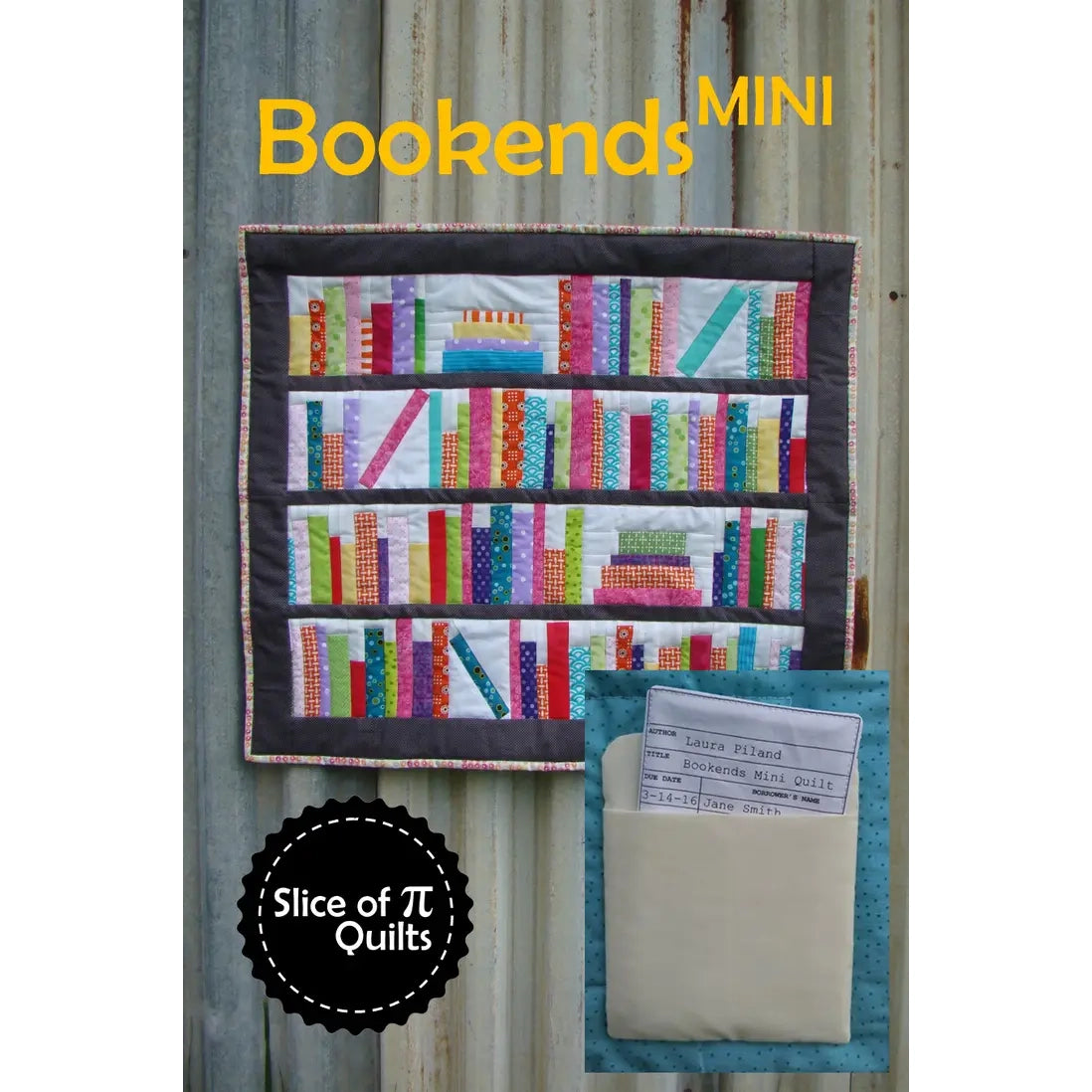 Slice of Pi Bookends Mini Quilt Pattern