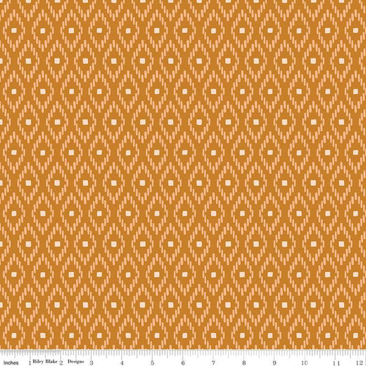Santa Fe Santa Fe Strokes Butterscotch Fabric - By the yard