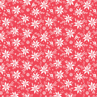Winter Wonder Tonal Red Fabric - By the yard