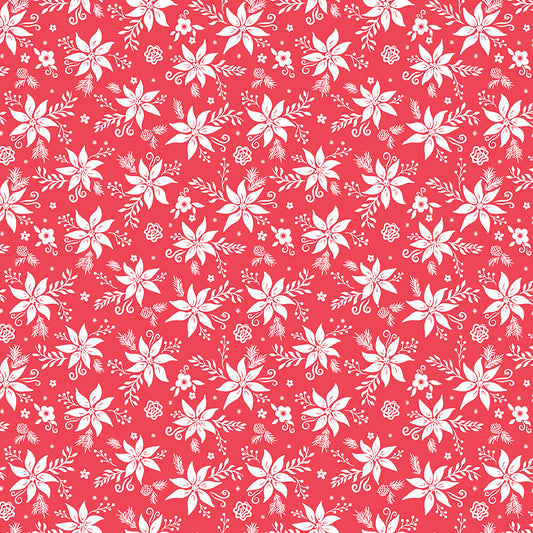 Winter Wonder Tonal Red Fabric - By the yard
