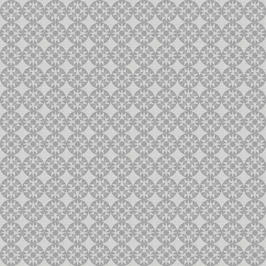 Winter Barn Quilts Compass Silver Fabric - By the yard