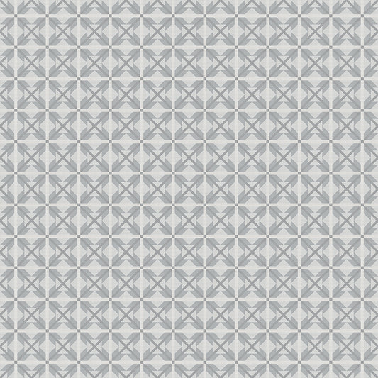 Winter Barn Quilts Nordic Star Silver Fabric - By the yard