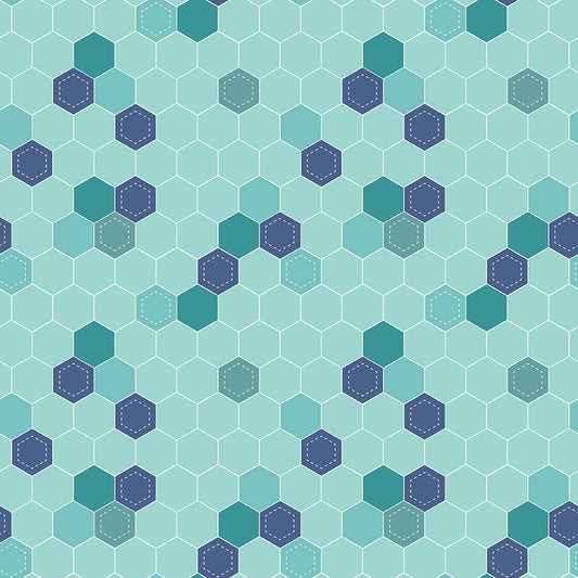 Daisy Fields Honeycomb Scuba Fabric - By the yard