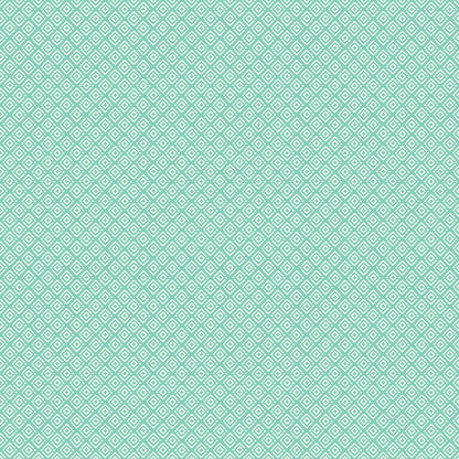 Hello Spring Geometric Seafoam Fabric - By the yard