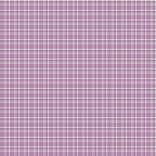 Hello Spring Plaid Lavender Fabric - By the yard