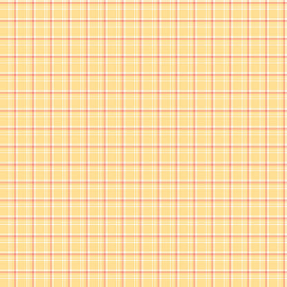 Hello Spring Plaid Yellow Fabric - By the yard