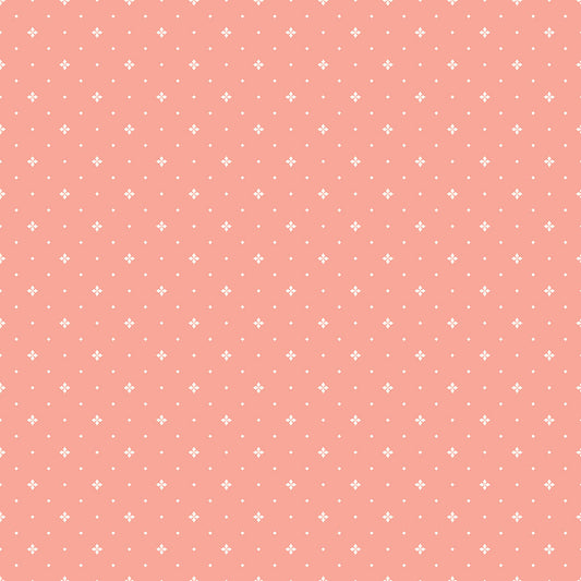 Hello Spring Ditsy Coral Fabric - By the yard