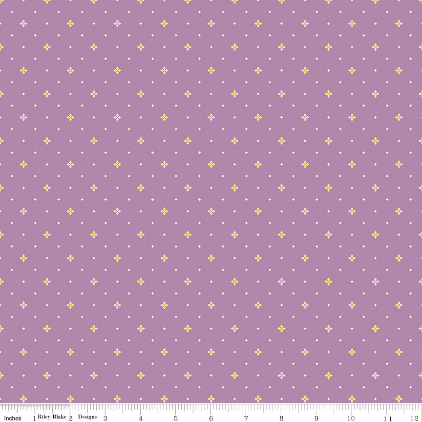 Hello Spring Ditsy Lavender Fabric - By the yard